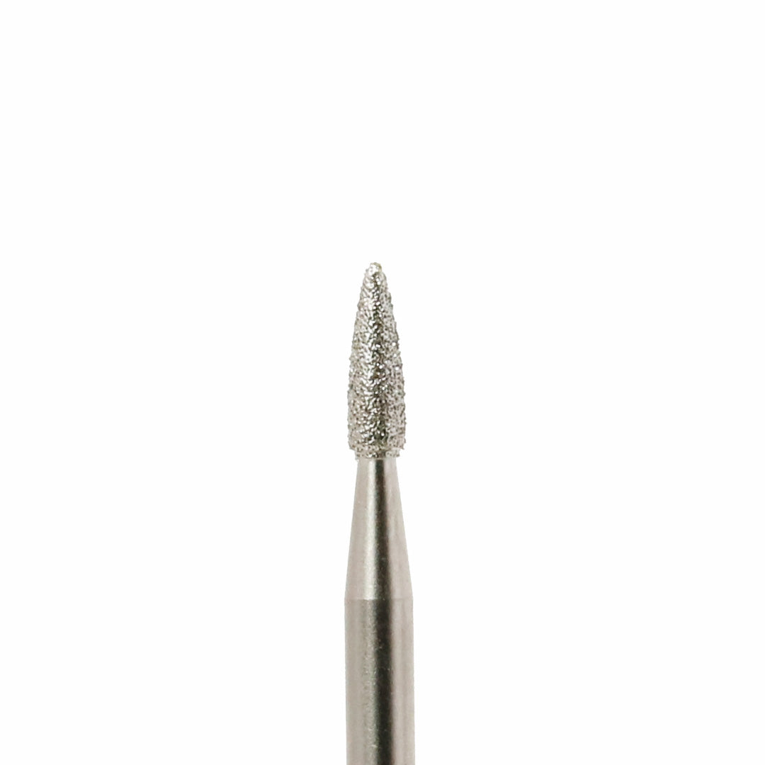 A diamond rotary bur on a white background.
