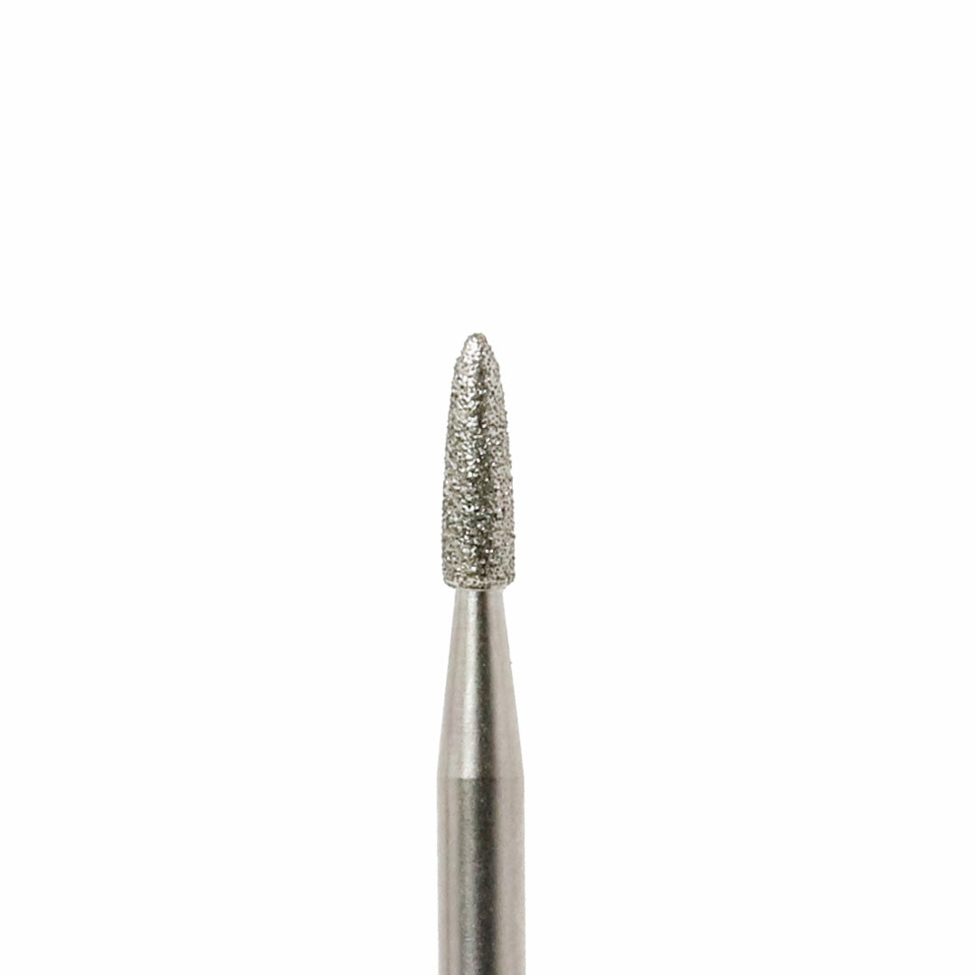 A diamond rotary bur on a white background.