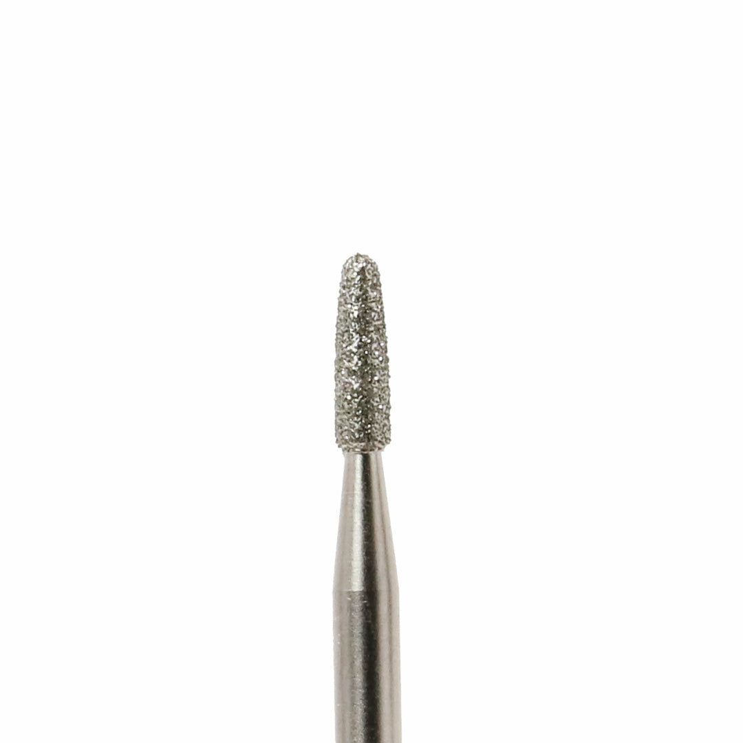 A diamond rotary bur on a white background.