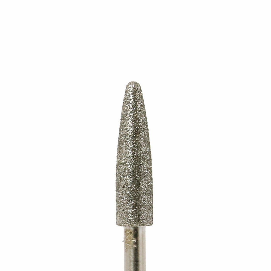 A diamond rotary bur on a white background.