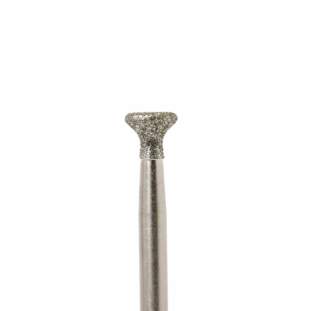 A diamond rotary bur on a white background.