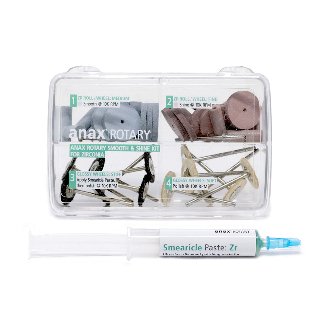 anax Rotary: Smooth & Shine Kit for Zirconia