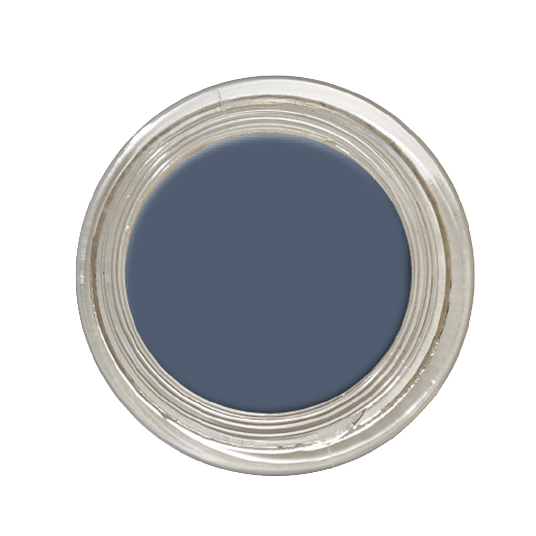 Open jar of Soprano Flu-Stain Dark-Blue.
