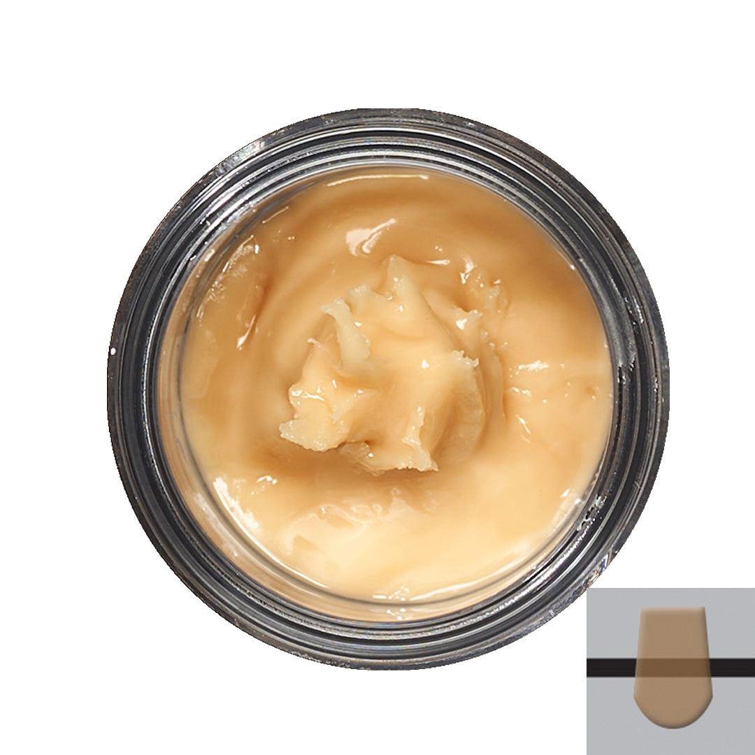 Open jar of Soprano Surface Enamel Effect Intense-Orange.