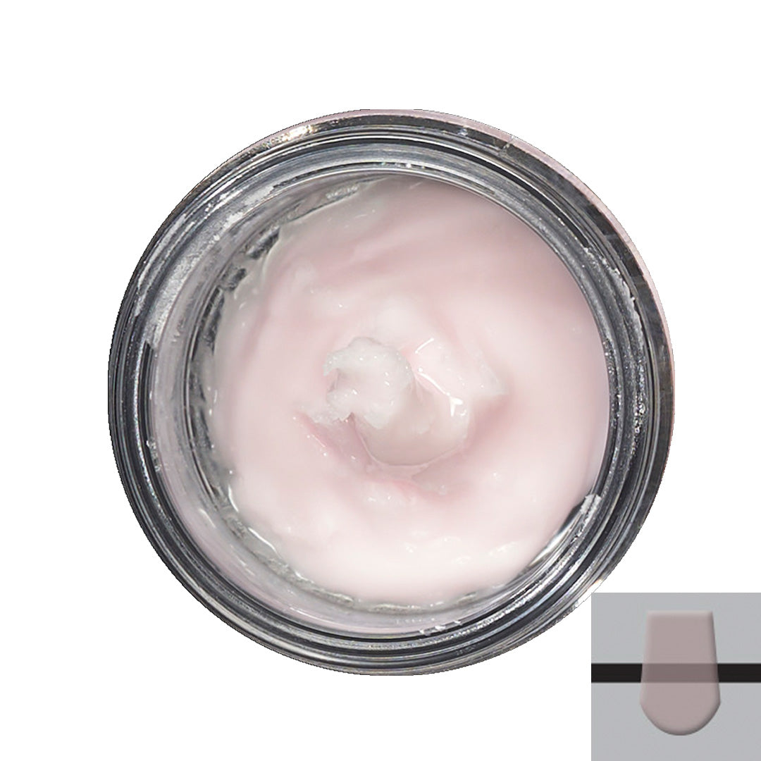 Open jar of Soprano Surface Enamel Effect Pink.