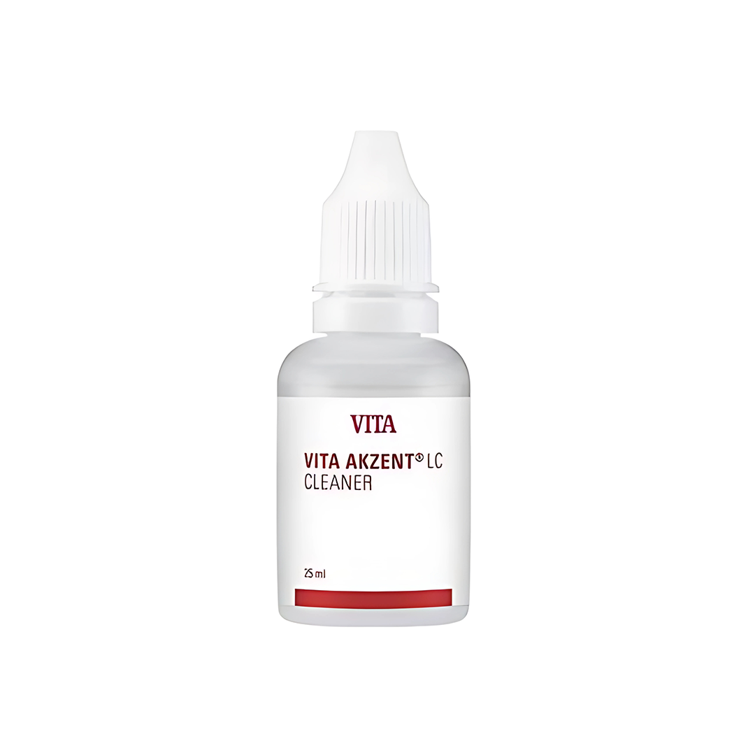A 25ml bottle of VITA AKZENT LC CLEANER on a white background.